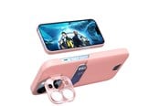 Mobiel - Covers & Cases - Hurtel Leather Stand Case for Samsung Galaxy S23 Card Wallet Cover with Stand Pink - 9145576274903