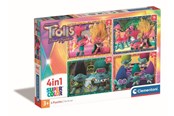 Puzzels - Clementoni Puzzle Trolls 4in1 Vloer - 21527