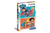 Puzzels - Clementoni Puzzle WB DC Super Friends 2x60 pieces Vloer - 21624