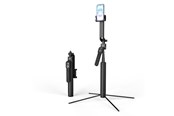 Mobiel - Overige accessoires - Wozinsky WST-360YS Selfie Stick with Tripod Function with 360° AI Auto Face Tracking Gesture Control - Black - 5907769372582