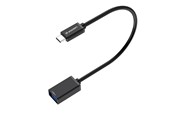 USB-kabel - Wozinsky WOTGY1S USB-C 3.0 (male) - USB-A 3.0 (female) OTG Adapter - Black - 5907769376764