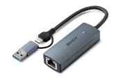 Netwerk-adapter (netwerkkaart, printserver, enz.) - Lindy USB 3.2 Gen 1 to 5G Ethernet Converter - 43415