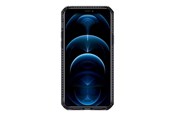 Mobiel - Covers & Cases - ITSKINS HYBRID CLEAR cover for iPhone 12 Pro Max®. Black and transparent - AP4P-HBMKC-BKTR