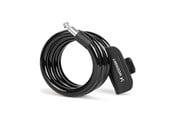 Fietsaccessoires - Wozinsky WPB-01R Portable Bike Lock with Anti-Theft Cable and 2 Keys for Electric Bikes and Motorcycles - Black - 5907769384776