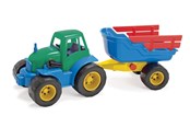 Buiten spelen - Dantoy Recycled Tractor with Trailer - 1435