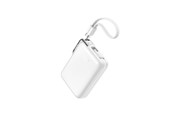 Powerbank - Joyroom JR-PBF27 Pro 10000mAh 30W Power Bank with Built-in USB-C Cable and Additional Bidirectional USB-C to Lightning Cable - White Powerbank - Wit - 10000 mAh - JR-PBF27 Pro white