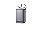 Powerbank - Joyroom JR-PBF29 20000mAh 22.5W Powerbank with Double Cable - Black Powerbank - Zwart - 20000 mAh - JR-PBF29-black