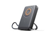 Powerbank - Joyroom JR-PBM02 Powerbank 22.5W 10000mAh 3in1 Magnetic Inductive Compatible with MagSafe with Built-in Cable - Black Powerbank - Zwart - 10000 mAh - JR-PBM02