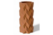 Decoratie - Simiu TESSURA - Vase - 17cm - Caramel - 5714255011630