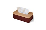 Decoratie - Simiu TISSIVA - Paper Dispenser - Square - Bordeaux Red/Beige - 25 x 14cm - 5714255011715