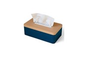 Decoratie - Simiu TISSIVA - Paper Dispenser - Square - Navy Blue/Beige - 25 x 14cm - 5714255011722
