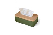 Decoratie - Simiu TISSIVA - Paper Dispenser - Square - Olive Green/Beige - 25 x 14cm - 5714255011739