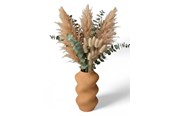 Decoratie - Simiu SCRUNCHED - Vase - 21cm - Caramel - 5714255011852
