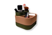 Decoratie - Simiu STACKSEY CUBE - Makeup Stand - Olive/Beige - 13 x 16cm - 5714255011999