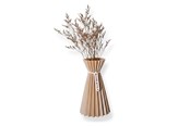 Decoratie - Simiu SLOZENA - Pleated Vase - 20 cm - Wood Look - Sand - 5714255012231