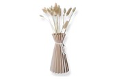 Decoratie - Simiu SLOZENA - Pleated Vase - 22 cm - Wood Look - Beige - 5714255012248