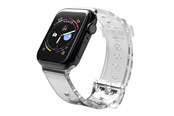 Smartwatch - Accessoires - Hurtel Silicone Strap Bracelet Bracelet Strap Light for Apple Watch 42 / 44 mm - Black - 5907769332722