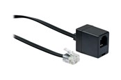 Netwerk - kabel - Schwaiger phone extension cable - 10 m - black - Zwart - 10m - TVL6332 533