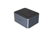 Harde schijf accessoires - ORICO 6626C3-C-V1 2-Drive Docking Station with Offline Clone Function 2.5"/3.5" SATA HDD/SSD - Gray - 6626C3-C-V1-EU-GY-BP