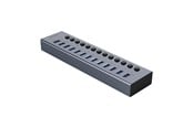 USB hub - ORICO BT2U3-13AB Hub 13x USB-A 3.0 with switches - gray USB hub - 13 - USB 3.0 - Grijs - BT2U3-13AB-EU-GY-BP