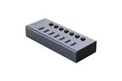 USB hub - ORICO BT2U3-7AB Hub 7x USB-A 3.0 with switches - gray USB hub - 7 - USB 3.0 - Grijs - BT2U3-7AB-EU-GY-BP