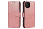 Mobiel - Covers & Cases - Hurtel Magnet Case Elegant Case Cover with a Flap and Stand Function for Samsung Galaxy A73 Pink - 5907769340345