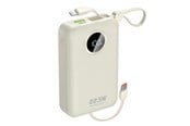 Powerbank - Dudao K14+ Powerbank 20000mAh 22.5W USB-C / USB-A / Built-in Lightning and USB-C Cables - White Powerbank - Wit - 20000 mAh - 6977196680023
