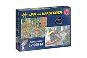 Puzzels - Jumbo Jan van Haasteren Jigsaw Puzzle - The Cheese Market & Skutsjesilen - 2x1000 pcs. 2D Puzzels - 1110100646