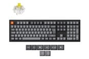 Toetsenbord - Keychron K10 MAX QMK/VIA Wireless Tri-Mode - Super Banana - Gaming toetsenbord - Noords - Zwart - K10M-H4-BO
