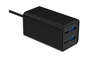 Mobiel - Adapters & Opladers - Gembird power adapter - 2 x 9 pin USB Type A 2 x USB-C - 65 Watt - TA-UC-2A2C-PD65-01-BK