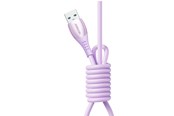 USB-kabel - Joyroom S-A59 Vibrant Series 3A USB-A - USB-C Cable 1.2m - Purple - S-A59 A-C 3A 1.2m purple