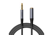 Audiokabel - Joyroom stereo audio cable AUX 3.5 mm mini jack (male) - mini jack (female) 1.2 m black (SY-A09) - SY-A09 Black