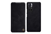 Mobiel - Covers & Cases - Nillkin Qin Flip Case for Xiaomi Redmi Note 11T 5G / 11S 5G / 11 5G (China) / Poco M4 Pro 5G - Black - 6902048234932