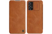 Mobiel - Covers & Cases - Nillkin  Qin Leather Holster Case Samsung Galaxy A73 Brown - 6902048237681
