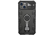 Mobiel - Covers & Cases - Nillkin CamShield Armor Pro Case iPhone 14 Plus Armored Case with Camera Cover Ring Stand Black - 6902048248717