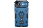 Mobiel - Covers & Cases - Nillkin CamShield Armor Pro Case iPhone 14 Plus Armored Case with Camera Cover Ring Stand Blue - 6902048248724