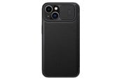 Mobiel - Covers & Cases - Nillkin  Qin Leather Pro Case iPhone 14 Plus Case Camera Cover Holster Cover Case With Flip Black - 6902048249097