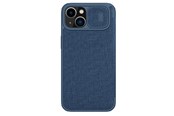 Mobiel - Covers & Cases - Nillkin Qin Cloth Pro Case Case for iPhone 14 Plus Camera Cover Holster Cover Case with Flip Blue - 6902048249172