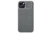 Mobiel - Covers & Cases - Nillkin Qin Cloth Pro Case Case for iPhone 14 Plus Camera Cover Holster Cover Flip Case Grey - 6902048249189