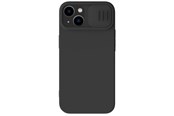 Mobiel - Covers & Cases - Nillkin CamShield Silky Silicone Case iPhone 14 Plus Case with Camera Cover Black - 6902048249295