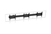Muurbevestigingen, AV-bevestigingen & AV-meubels - Vision mounting kit - for 3 flat panels - landscape - powder coated matte black - Max 120 kg - recommended for 43" - VFM-MNU/L3X43