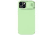 Mobiel - Covers & Cases - Nillkin CamShield Silky Silicone Case iPhone 14 Plus Case with Camera Cover Green - 6902048249318