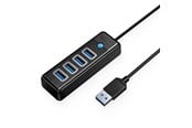 USB hub - ORICO Hub Orico PW4U-U3 USB-A / 4x USB-A 3.0 - black USB hub - 4 - USB 3.0 - Zwart - PW4U-U3-015-BK-EP-HU