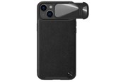 Mobiel - Covers & Cases - Nillkin CamShield Leather S Case iPhone 14 Plus Case Cover with Camera Cover Black - 6902048249714
