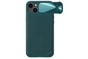 Mobiel - Covers & Cases - Nillkin CamShield Leather S Case iPhone 14 Plus Case Cover with Camera Cover Green - 6902048249738