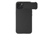 Mobiel - Covers & Cases - Nillkin  Synthetic Fiber S Case iPhone 14 Plus Case with Camera Cover Black - 6902048249790