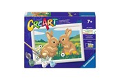 Creatief spelen - Ravensburger CreArt Paint by Numbers - Rabbit Friends - 120232483