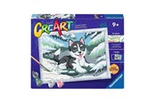 Creatief spelen - Ravensburger CreArt Paint by Numbers - Naughty Husky - 12023261 2