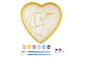 Creatief spelen - Creative Craft Group Unicorn Academy Paint by Number Foil Heart Shape - 166004