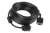Beelscherm- en tv-kabel - Lanberg - VGA cable - HD-15 (VGA) to HD-15 (VGA) - 10 m - CA-VGAC-10CC-0100-B
